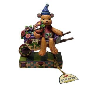 Jim Shore Heartwood Creek Flower Bear #4008186 Figurine 2007